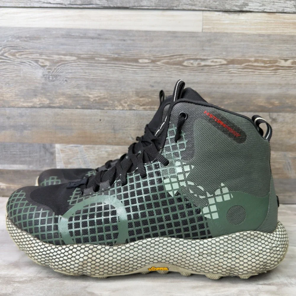 Under Armour UA HOVR Ridge Trek Mens Size 9 Trail Running Hiking Boots Green